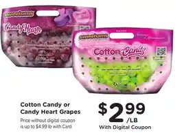 Ralphs Cotton Candy or Candy Heart Grapes offer