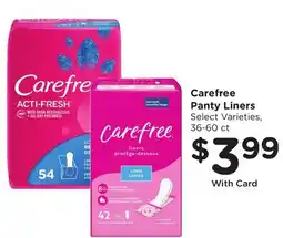 Ralphs Carefree Panty Liners offer