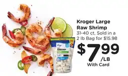 Ralphs Kroger Large Raw Shrimp offer