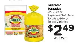 Ralphs Guerrero Tostadas offer