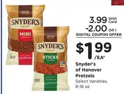 Ralphs Snyder's of Hanover Pretzels offer