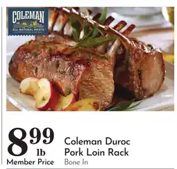 Pavilions Coleman Duroc Pork Loin Rack offer