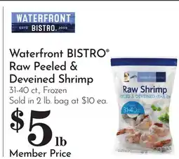 Pavilions Waterfront BISTRO Raw Peeled & Deveined Shrimp offer
