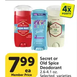 Pavilions Secret or Old Spice Deodorant offer