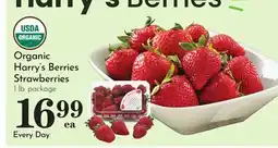 Pavilions Organic Strawberries offer