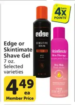 Pavilions Edge or Skintimate Shave Gel offer