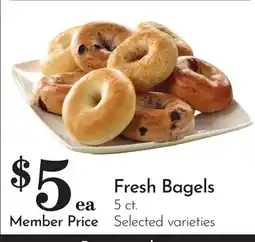 Pavilions Fresh Bagels offer