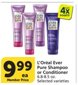 Pavilions L'Oréal Ever Pure Shampoo or Conditioner offer