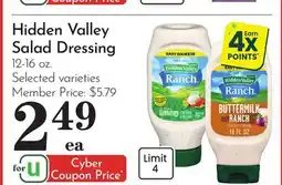 Pavilions Hidden Valley Salad Dressing offer