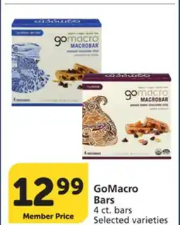 Pavilions GoMacro Bars offer