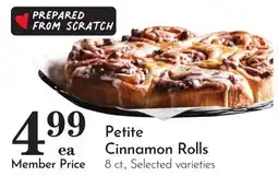 Pavilions Petite Cinnamon Rolls offer