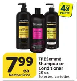 Albertsons TRESemmé Shampoo or Conditioner offer