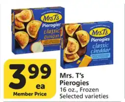Albertsons Mrs. T's Pierogies offer