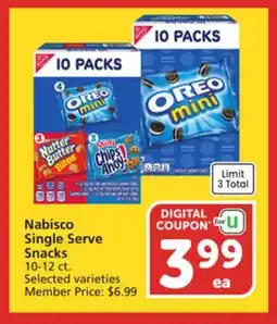 Albertsons Nabisco Single Serve Snacks offer