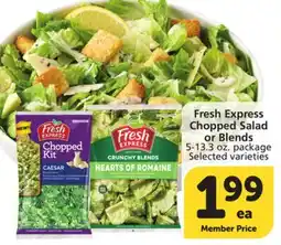 Albertsons Fresh Express Chopped Salad or Blends offer