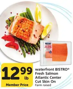 Albertsons waterfront BISTRO Fresh Salmon Atlantic Center Cut Skin On offer