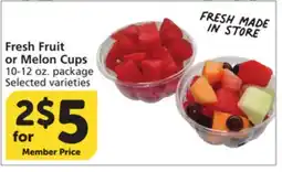Albertsons Fresh Fruit or Melon Cups offer