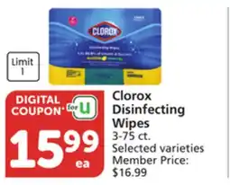 Albertsons Clorox Disinfecting Wipes offer