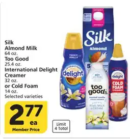 Vons c64 oz. Too Good 25.4 oz. International Delight Creamer 32 oz. or Cold Foam 14 oz offer