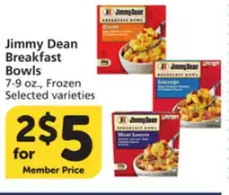 Vons Jimmy Dean Breakfast Bowls offer