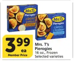Vons Mrs. T's Pierogies offer