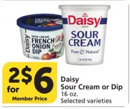 Vons Daisy Sour Cream or Dip offer