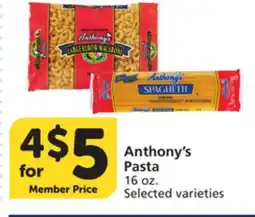 Vons Anthony's Pasta offer
