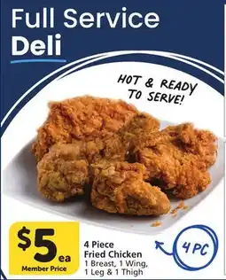 Vons 4 Piece Fried Chicken offer