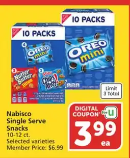 Vons Nabisco Single Serve Snacks offer