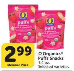 Vons O Organics Puffs Snacks offer