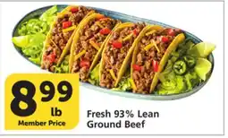 Vons Fresh 93% Lean Ground Beef offer