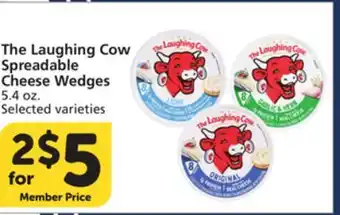 Vons The Laughing Cow Spreadable Cheese Wedges offer