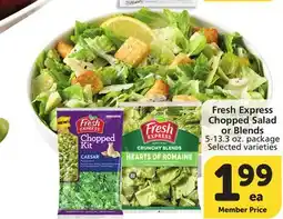 Vons Fresh Express Chopped Salad or Blends offer