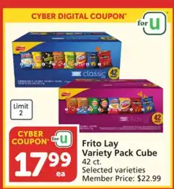 Vons Frito Lay Variety Pack Cube offer