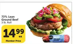 Vons 73% Lean Ground Beef offer