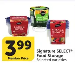 Vons Signature SELECT Food Storage offer