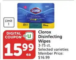 Vons Clorox Disinfecting Wipes offer