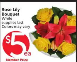 Vons Rose Lily Bouquet offer