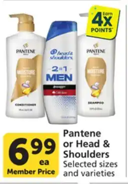 Vons Pantene or Head & Shoulders offer