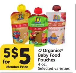 Vons O Organics Baby Food Pouches offer