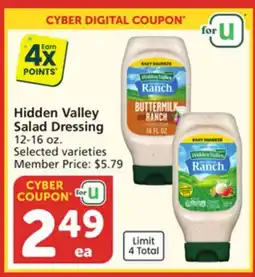 Vons Hidden Valley Salad Dressing offer