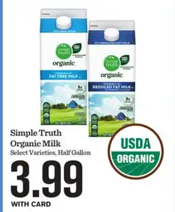 Mariano's Simple Truth Organic Milk offer