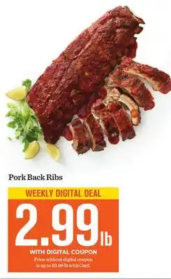 Mariano's Pork Back Ribs offer