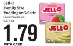 Mariano's Jell-O Family Size Pudding or Gelatin offer