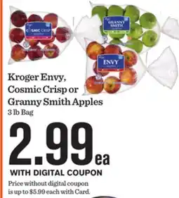 Mariano's Kroger Envy, Cosmic Crisp or Granny Smith Apples offer