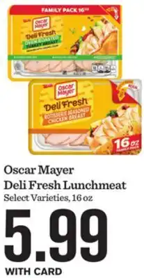 Mariano's Oscar Mayer Deli Fresh Lunchmeat offer
