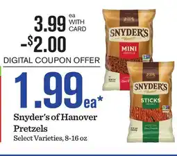 Mariano's Snyder's of Hanover Pretzels offer
