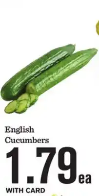 Mariano's English Cucumbers offer