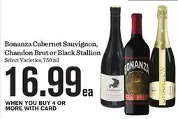 Mariano's Bonanza Cabernet Sauvignon, Chandon Brut or Black Stallion offer