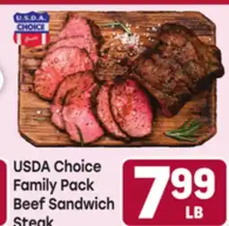 Tony’s Fresh Market USDA Choice Family Pack Beef Sandwich Steak offer